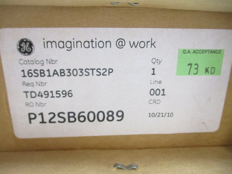 GENERAL ELECTRIC 16SB1AB303STS2P NSFS