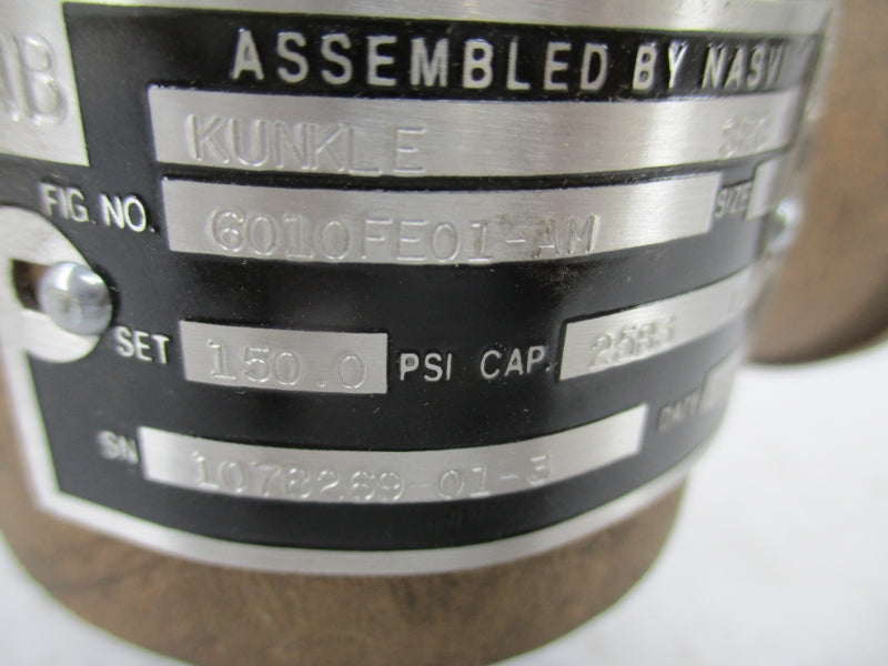 KUNKLE 6010FE01-AM 150PSI 1" NSMP