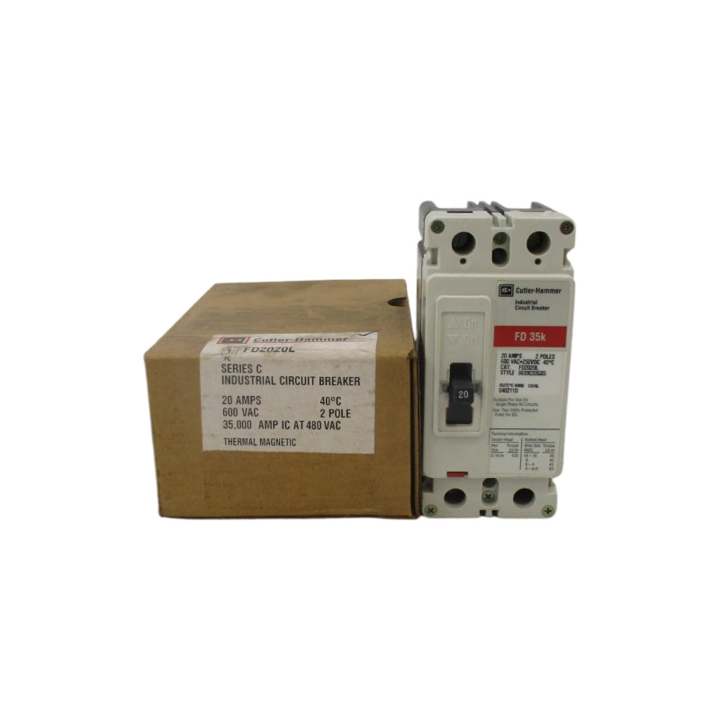 CUTLER HAMMER FD2020L SER. C 600VAC 20A NSMP