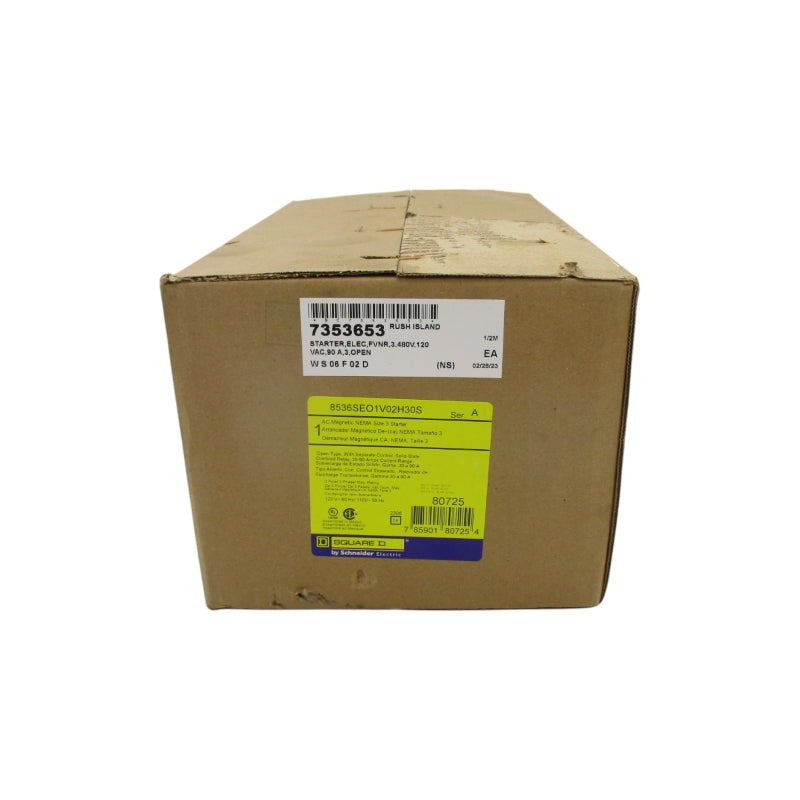 SQUARE D 8536SEO1V02SH30S SER. A 110/120V 30-90A NSFS