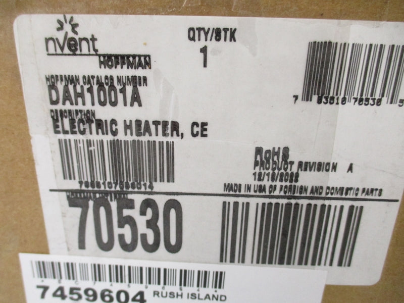 NVENT DAH1001A 115V 1.0A NSMP