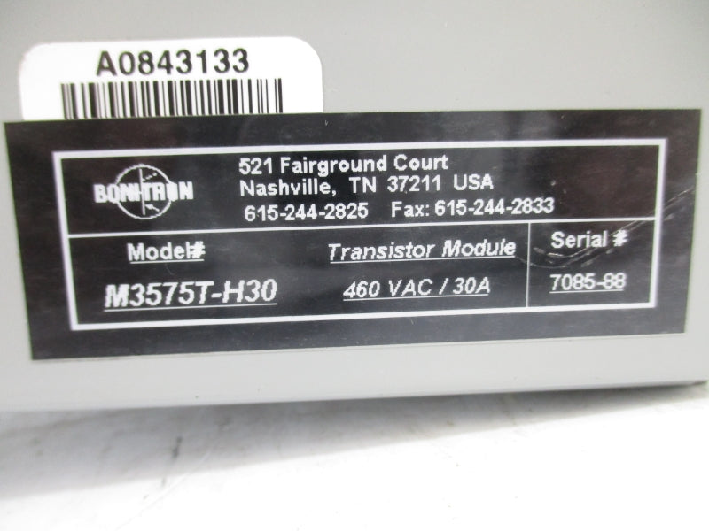 BONITRON M3575T-H30 460VAC 30A NSNP