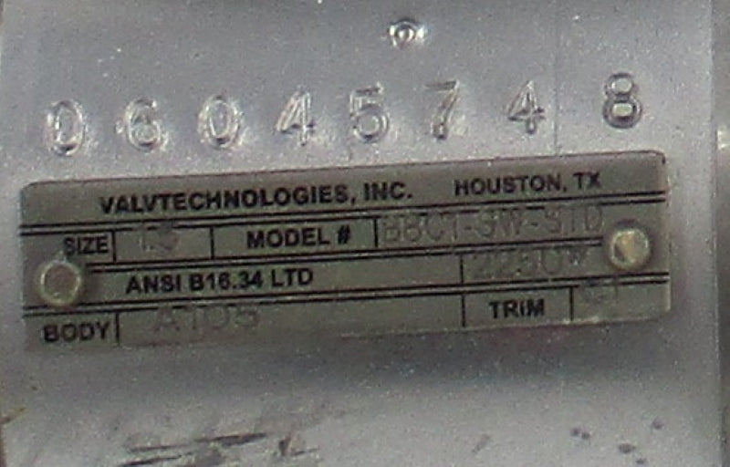 VALVE TECHNOLOGIES B8C1-SW-STD 1.5" NSNP