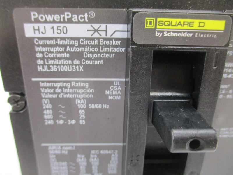 SQUARE D HJL36100U31X SER. 1 600V 100A NSNP