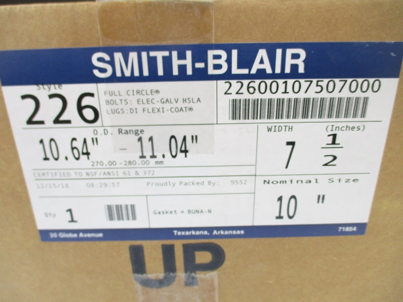 SMITH-BLAIR 226 22600107507000 10" NSMP
