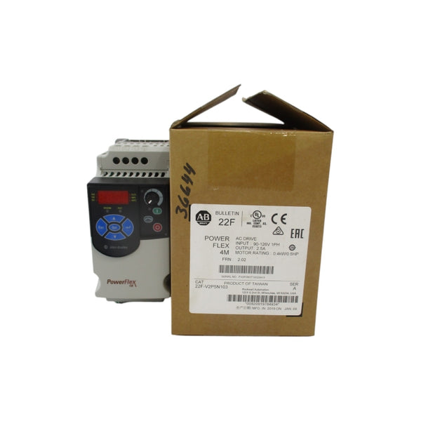 ALLEN BRADLEY 22F-V2P5N103 SER. A F/W 2.02 110-115VAC 9A NSMP