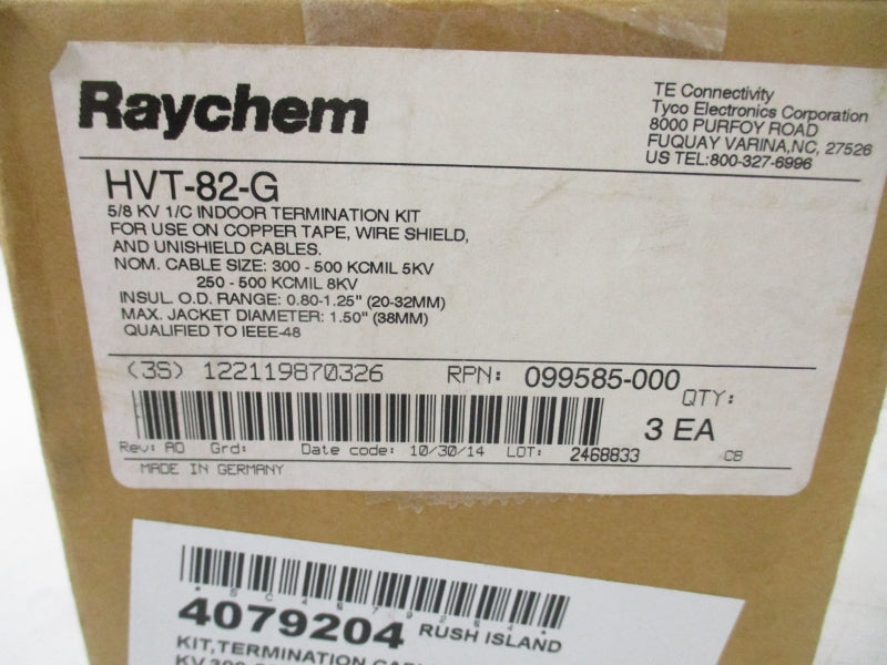 RAYCHEM HVT-82-G (PKG OF 3) NSMP