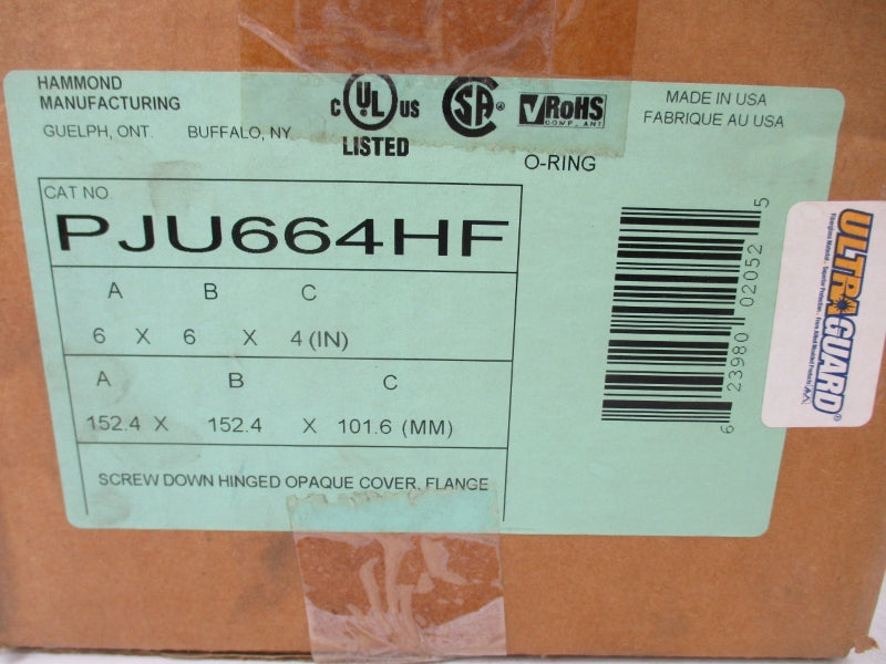 HAMMOND PJU664HF 6"X6"X4" NSMP