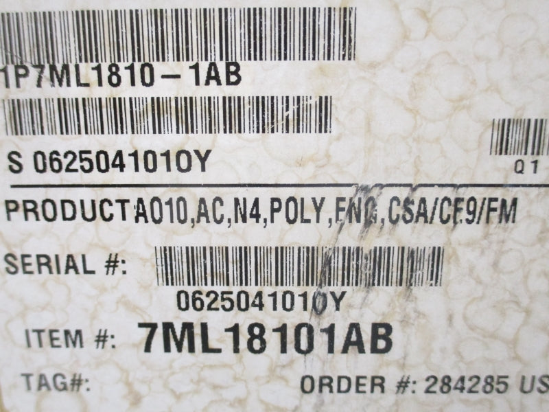 SIEMENS 7ML18101AB AO-10 230V NSMP