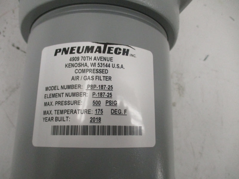 PNEUMATECH P8P-187-25 500PSI NSMP