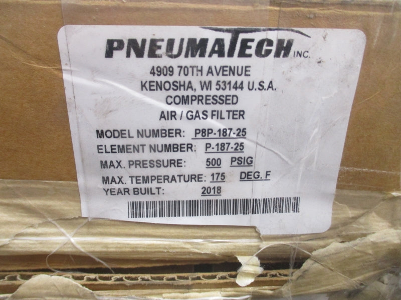 PNEUMATECH P8P-187-25 500PSI NSMP
