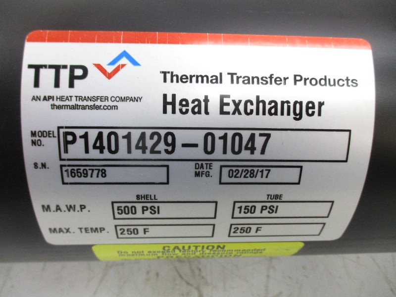 THERMAL TRANSFER PRODUCTS P1401429-01047 500PSI NSNP