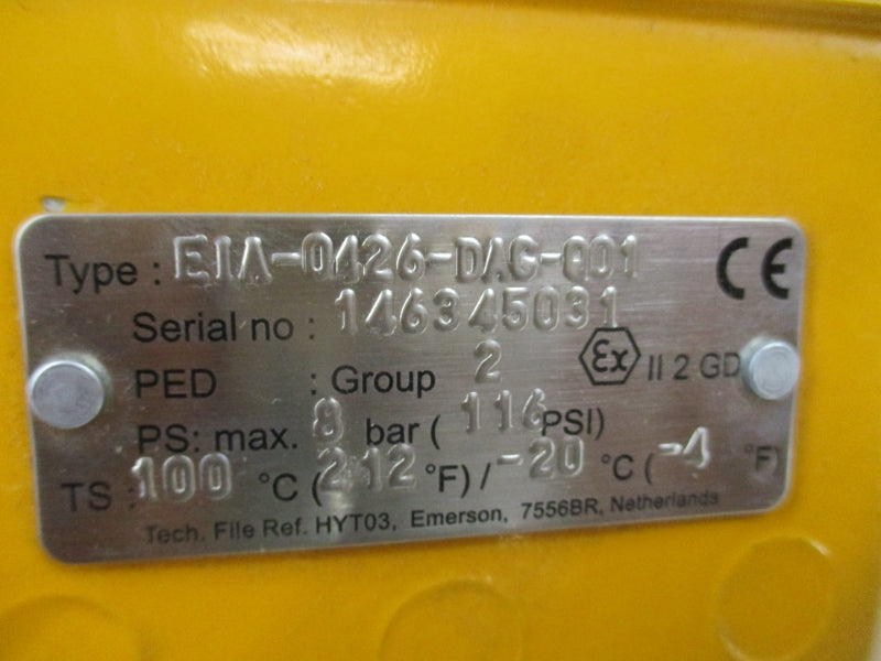HYTORK EIA-0426-DAG-001 116PSI NSNP