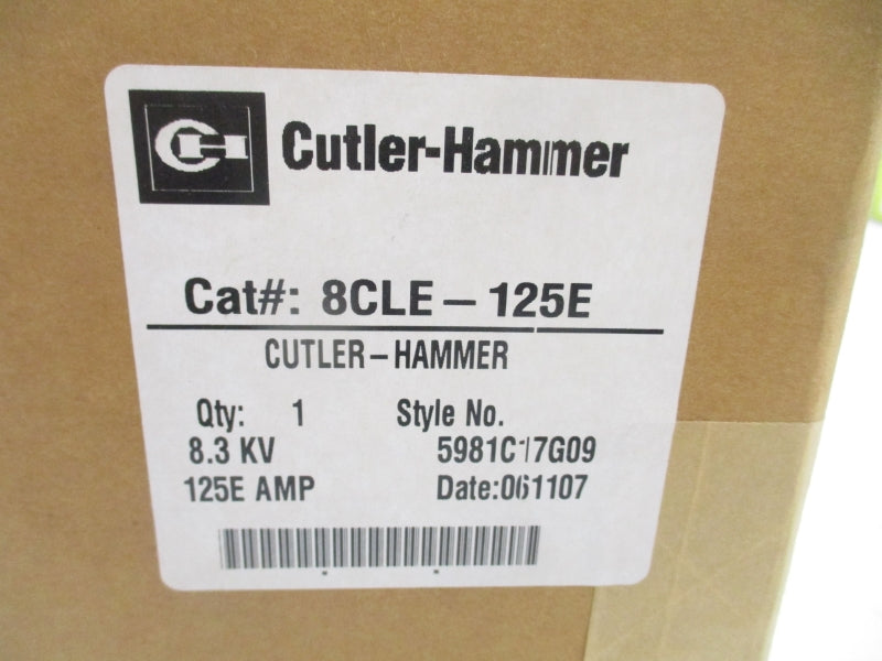 CUTLER HAMMER 8CLE-125E 5981C17G09 125A NSFS