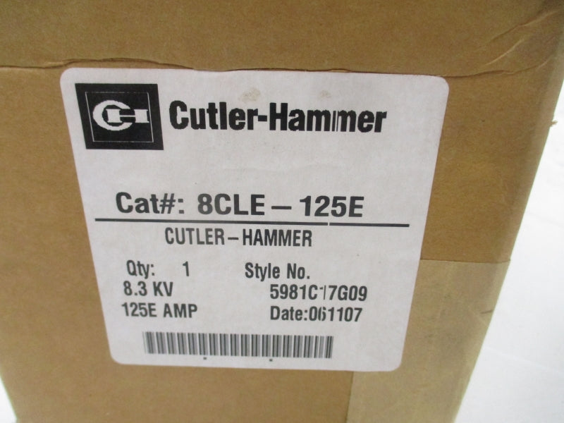 CUTLER HAMMER 8CLE-125E 5981C17G09 125A NSMP