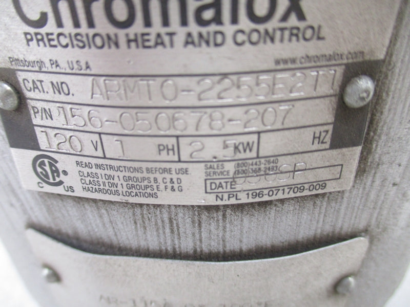 CHROMALOX ARMT0-2255E2T1 156-050678-207 120V NSNP