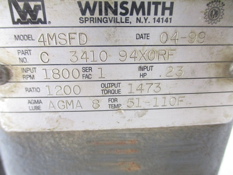 WINSMITH 4MSFD C341094X0RF UNMP