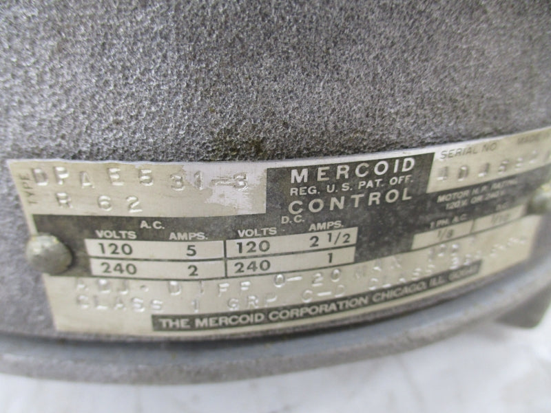 MERCOID DPAE531-3B62 120/240VAC 5/2A UNMP