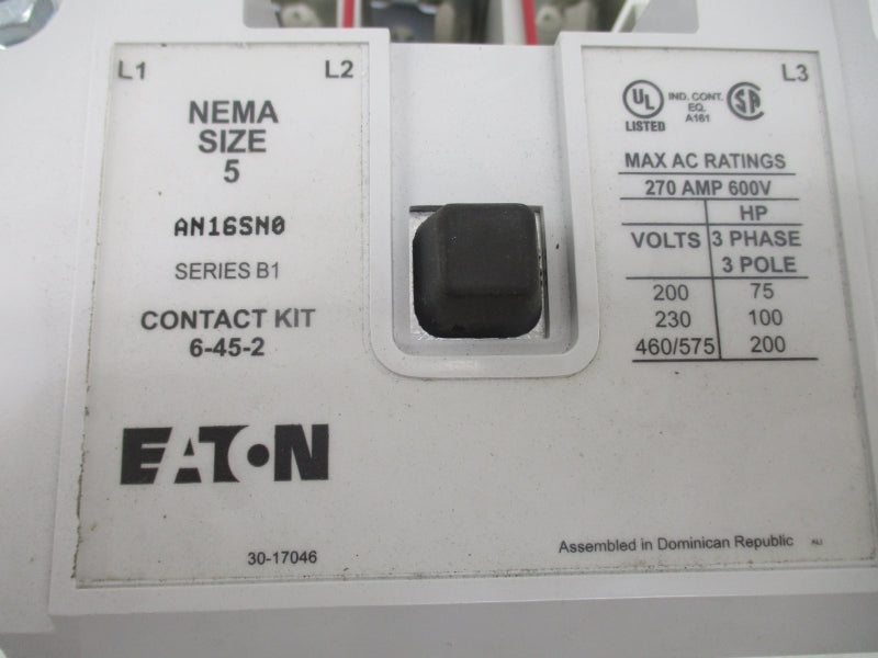 EATON AN16SN0CC SER. B1 440/480V 270A NSNP