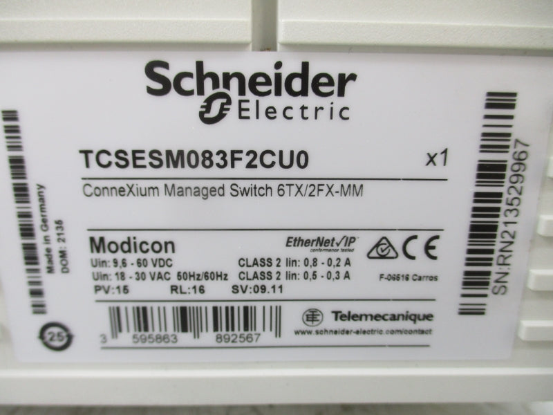 SCHNEIDER ELECTRIC TCSESM083F2CU0 18-30VAC 0.5-0.3A NSMP