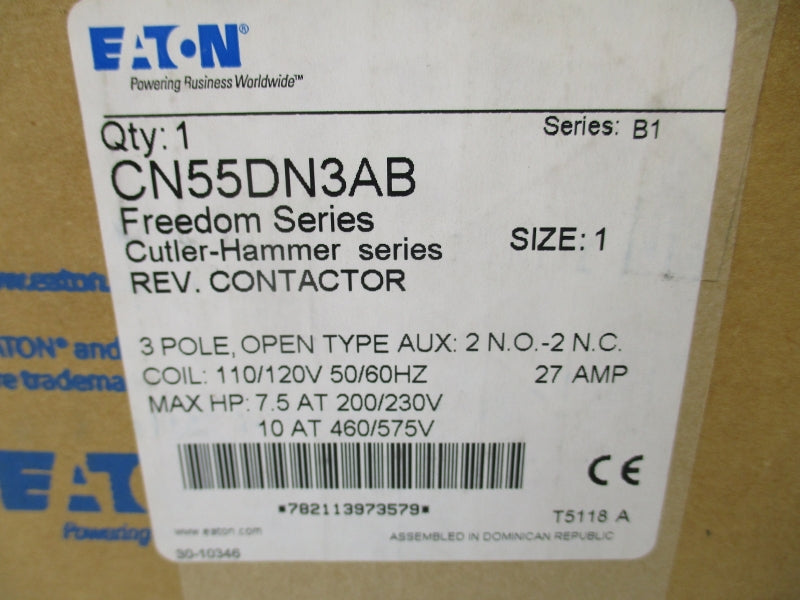 EATON CN55DN3AB SER. B1 110-120V 27A NSMP