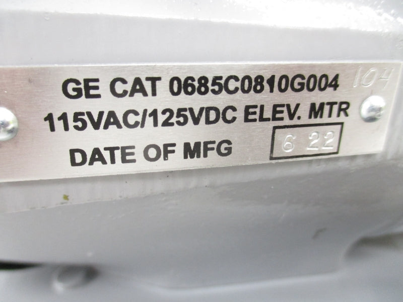 GENERAL ELECTRIC 0685C0810G004 115VAC/125VDC NSNP