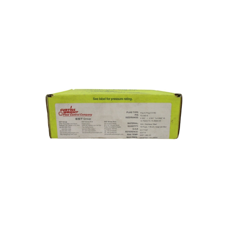 CURTISS-WRIGHT P2-580-E 6000PSI (PKG OF 10) NSMP