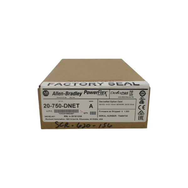 INDUSTRIAL SPARE PART 20-750-DNET SER. A 14VDC, F/W 1.003 DATE: 2019 NSFS