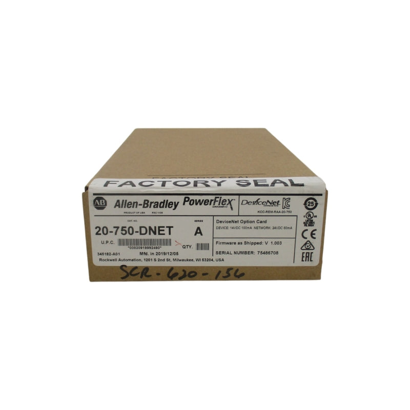 INDUSTRIAL SPARE PART 20-750-DNET SER. A 14VDC, F/W 1.003 DATE: 2019 NSFS
