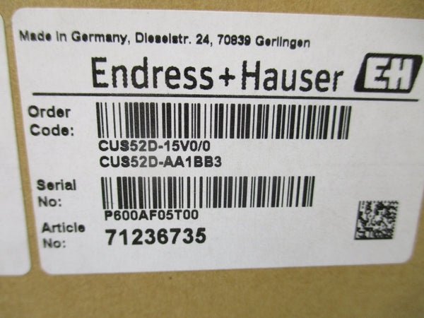 ENDRESS + HAUSER CUS52D-15V0/0 CUS52D-AA1BB3 NSMP