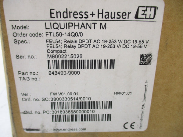 ENDRESS + HAUSER FTL50-14Q0/0 253VAC 6A NSMP