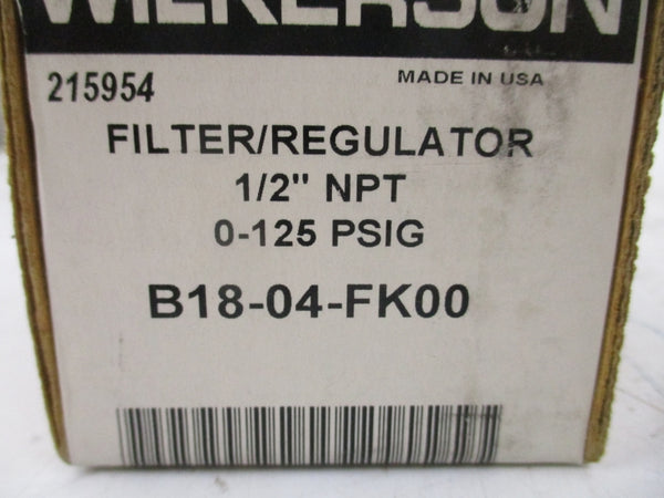 WILKERSON B18-04FK00 0-125PSI 1/2" NSMP