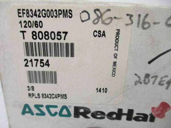 ASCO EF8342G003PMS 120V 125PSI 3/8" NSMP