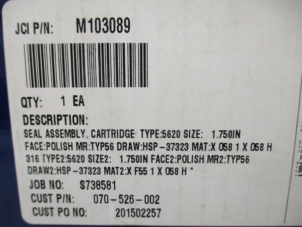 JOHN CRANE M103089 1.750" NSFS