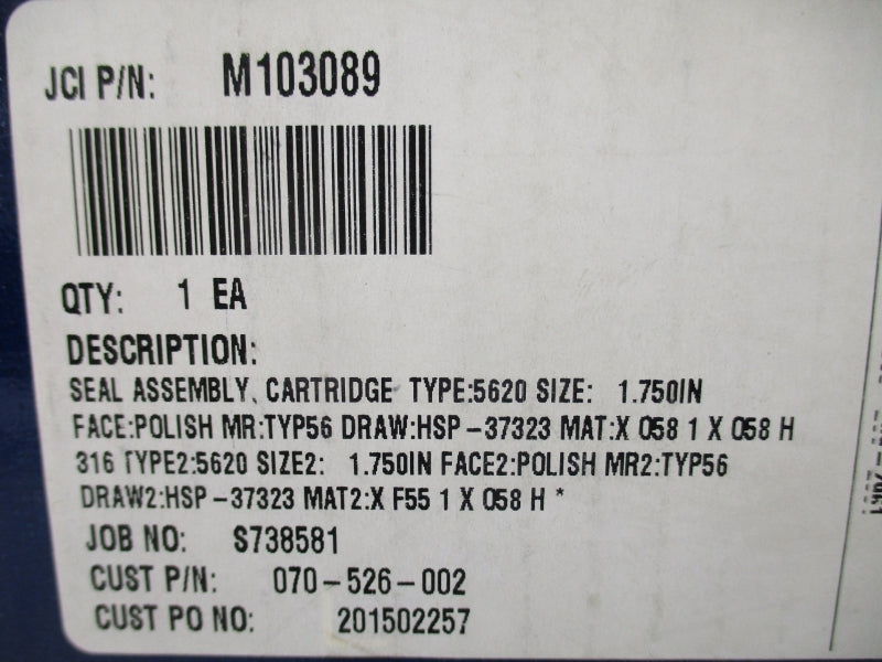 JOHN CRANE M103089 1.750" NSFS