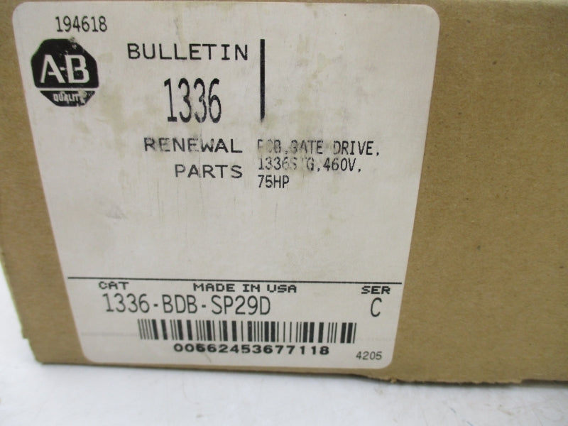 INDUSTRIAL SPARE PART 1336-BDB-SP29D SER. C 460V NSMP