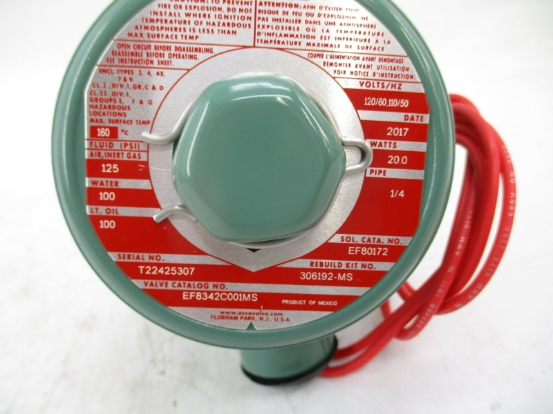 ASCO EF8342C001MS 110/120V 125PSI 1/4" NSMP
