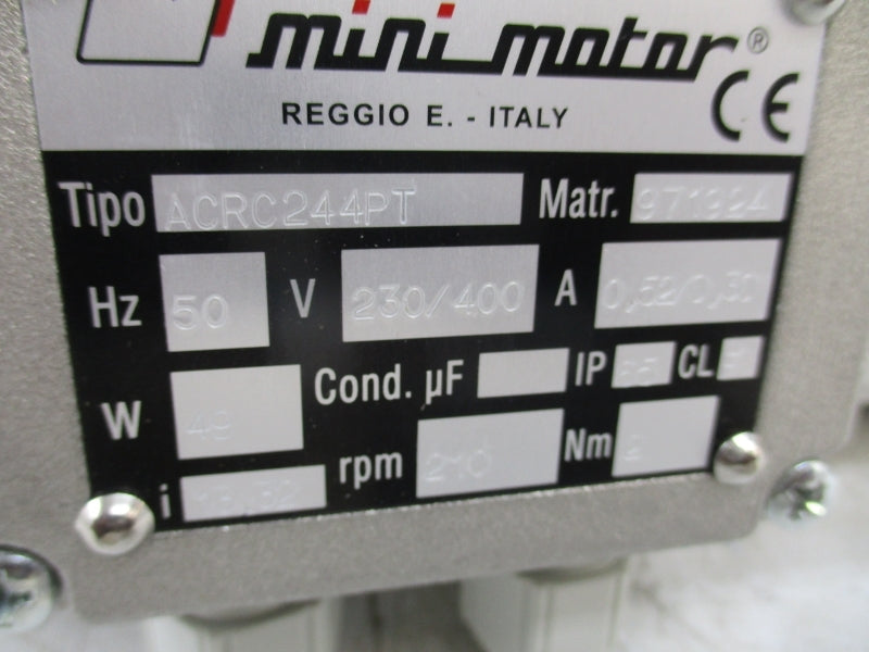 MINI MOTOR ACRC244PT 230/400V .52/.30A NSNP
