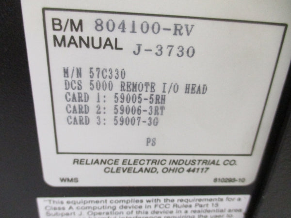 RELIANCE ELECTRIC 57C330 UNMP