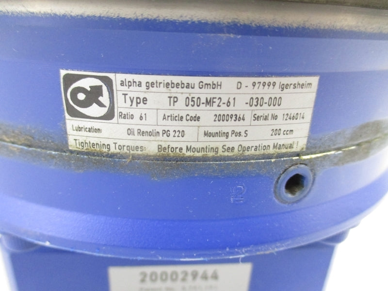 ALPHA TP050-MF2-61-030-000 NSNP