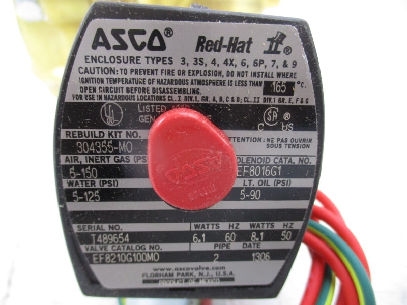 ASCO EF8210G100MO 110/120V 5-150PSI 2" NSMP