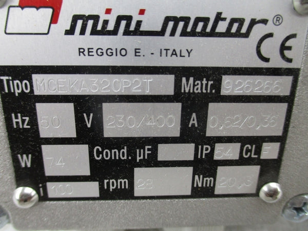 MINI MOTOR MCEKA320P2T 926266 230/400V 0.62/0.36A NSNP