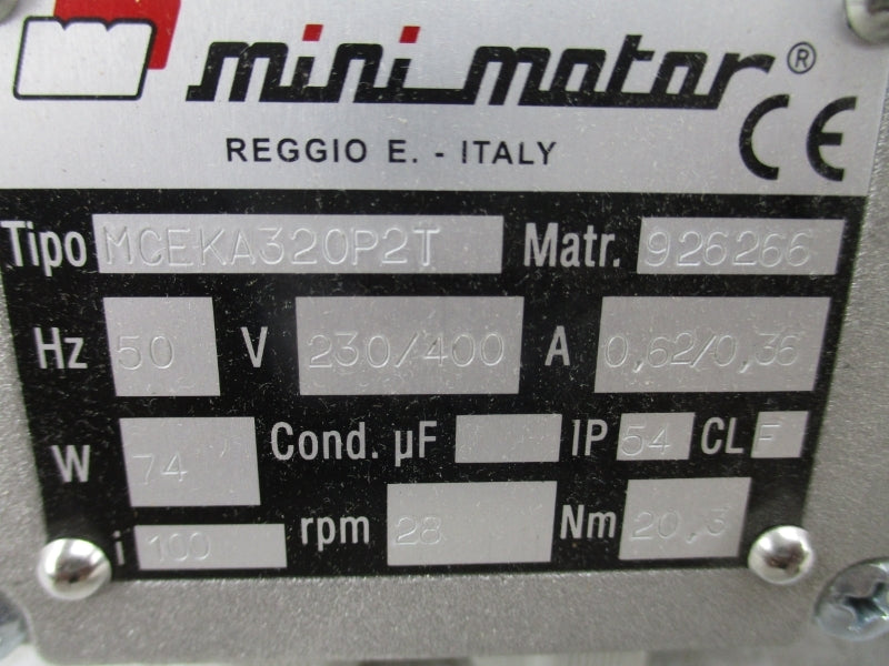 MINI MOTOR MCEKA320P2T 926266 230/400V 0.62/0.36A NSNP
