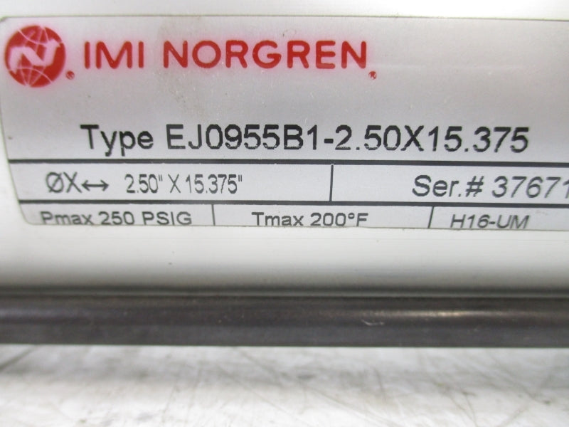 NORGREN EJ0955B1-2.50X15.375 250PSI NSNP
