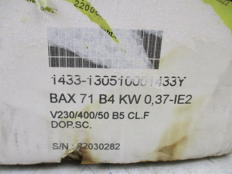 MGM BAX71B4 230/265V 1.7/1.6A NSMP