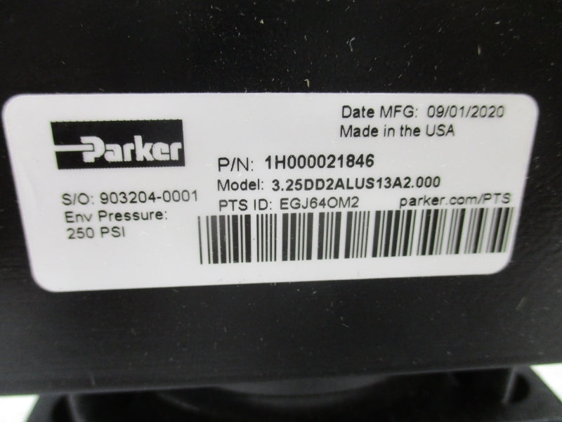 PARKER 1H000021846 3.25DD2ALUS13A2.000 250PSI NSNP