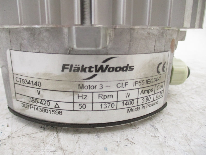 FLAKT WOODS CT934140 380-420V 3.80A NSNP