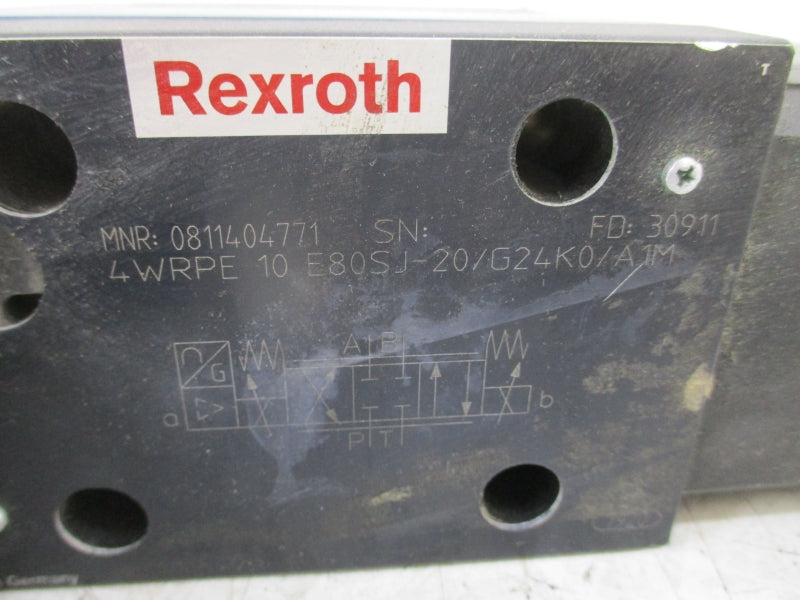 REXROTH 0811404771 4WRPE10E80SJ-20/G24K0/A1M NSNP