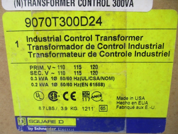 SQUARE D 9070T300D24 110/115/120V NSMP