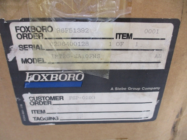 FOXBORO IMT20-SA10FNS 96F51392 120VAC NSMP